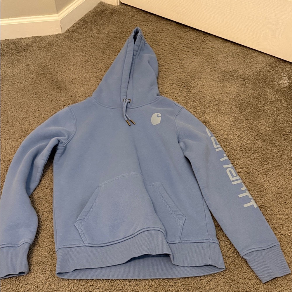 Carhartt Women’s Light Blue Pullover Hoodie